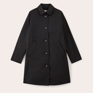 Everlane Mac Coat in Black Size Sm